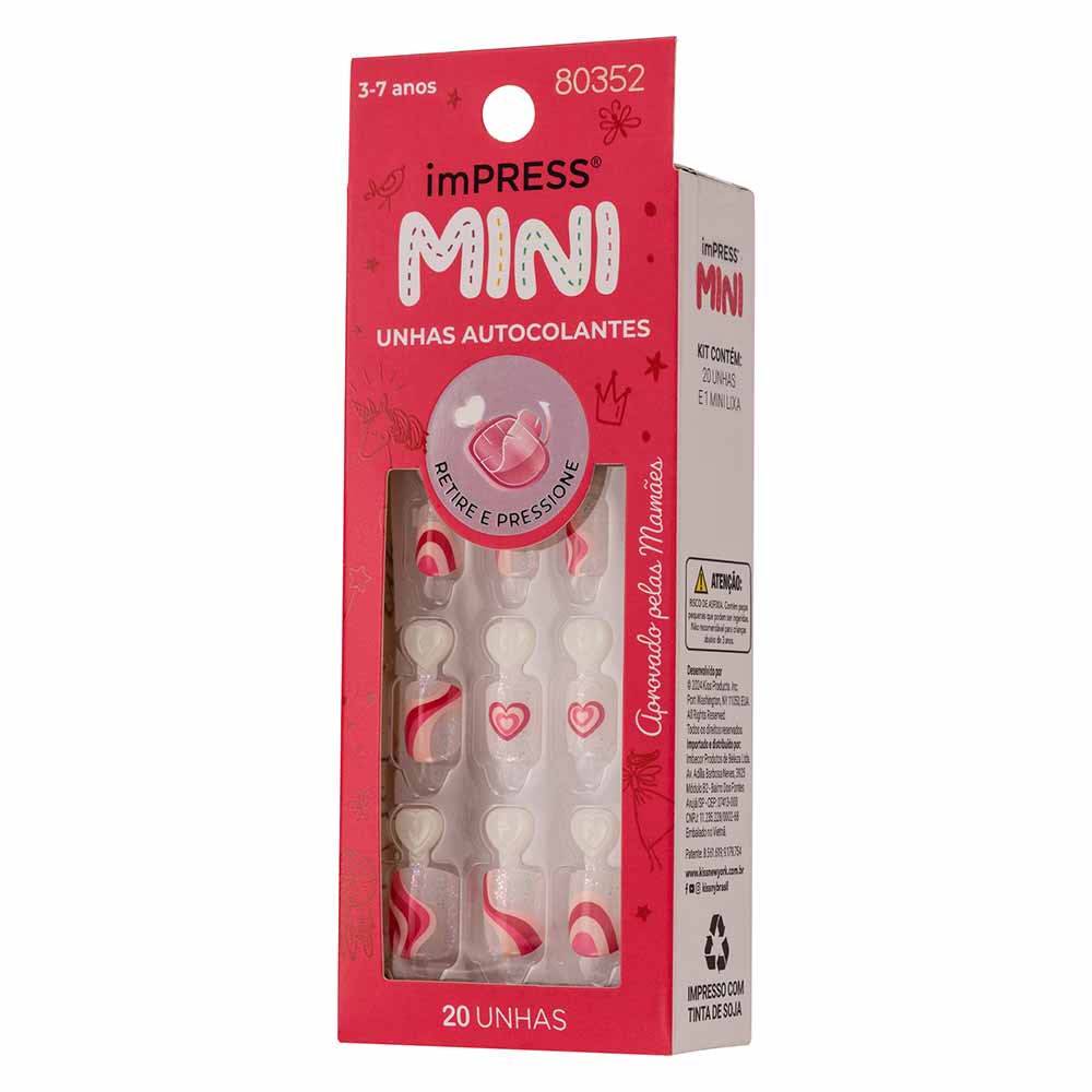 Unhas Autocolantes ImPRESS Mini Infantil Dream Big